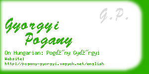 gyorgyi pogany business card